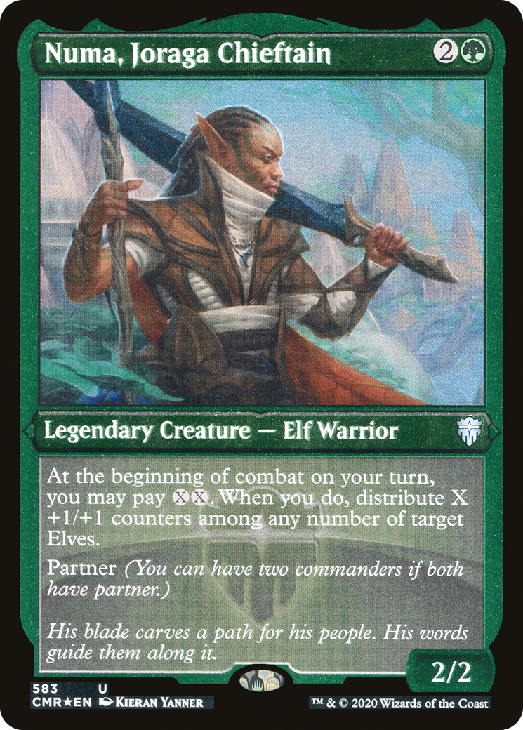 Numa, Joraga Chieftain (583) Etched - Commander Legends