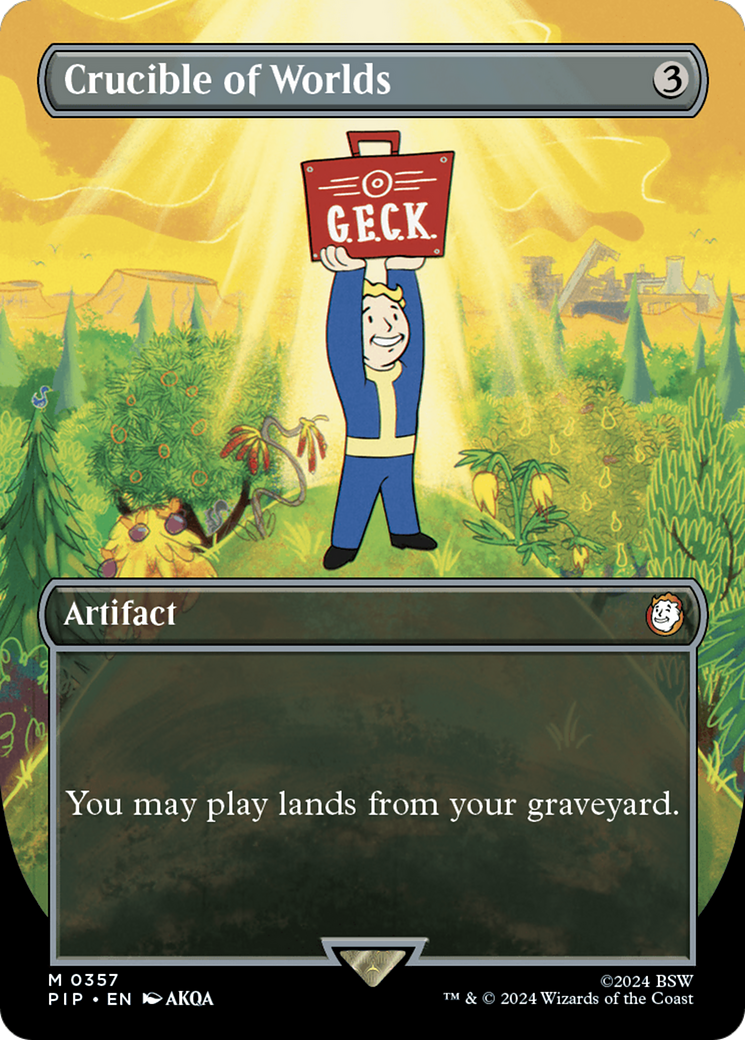 Crucible of Worlds (Borderless) (357) Foil - Fallout