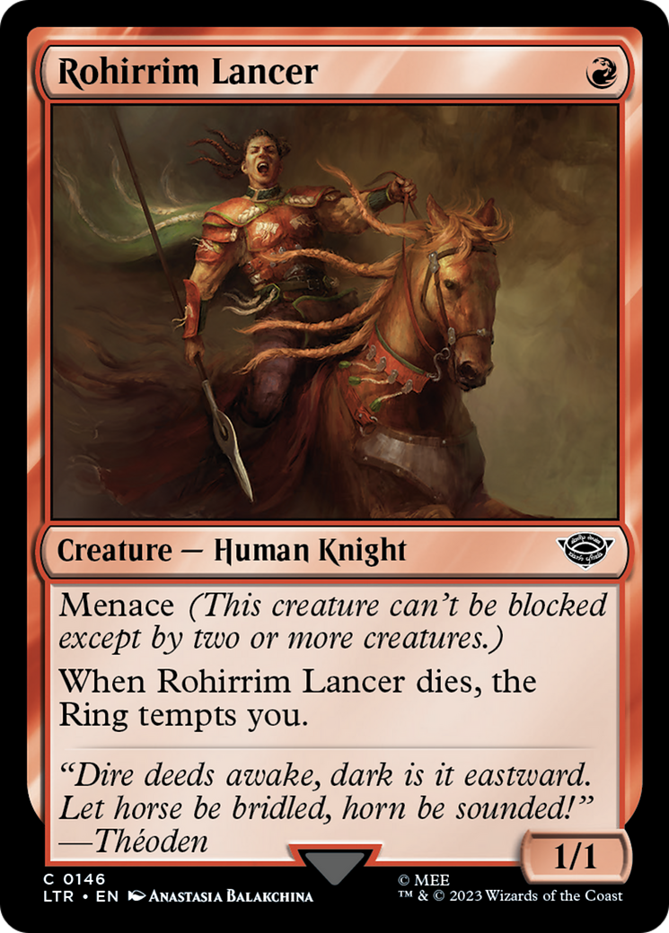 Rohirrim Lancer (146) Foil - The Lord of the Rings: Tales of Middle-earth