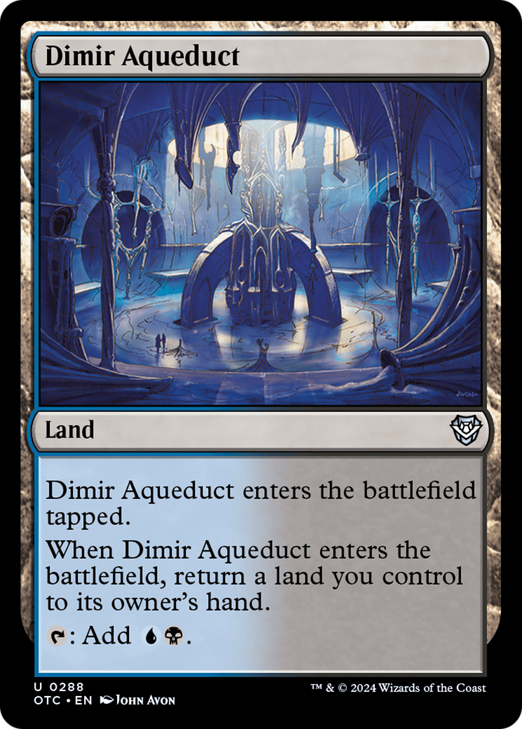 Dimir Aqueduct (288) - Outlaws of Thunder Junction Commander