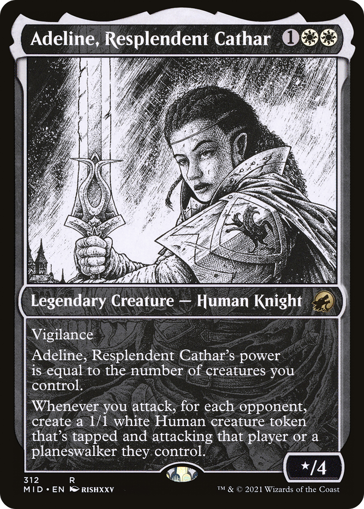 Adeline, Resplendent Cathar (Showcase) (312) - Innistrad: Midnight Hunt