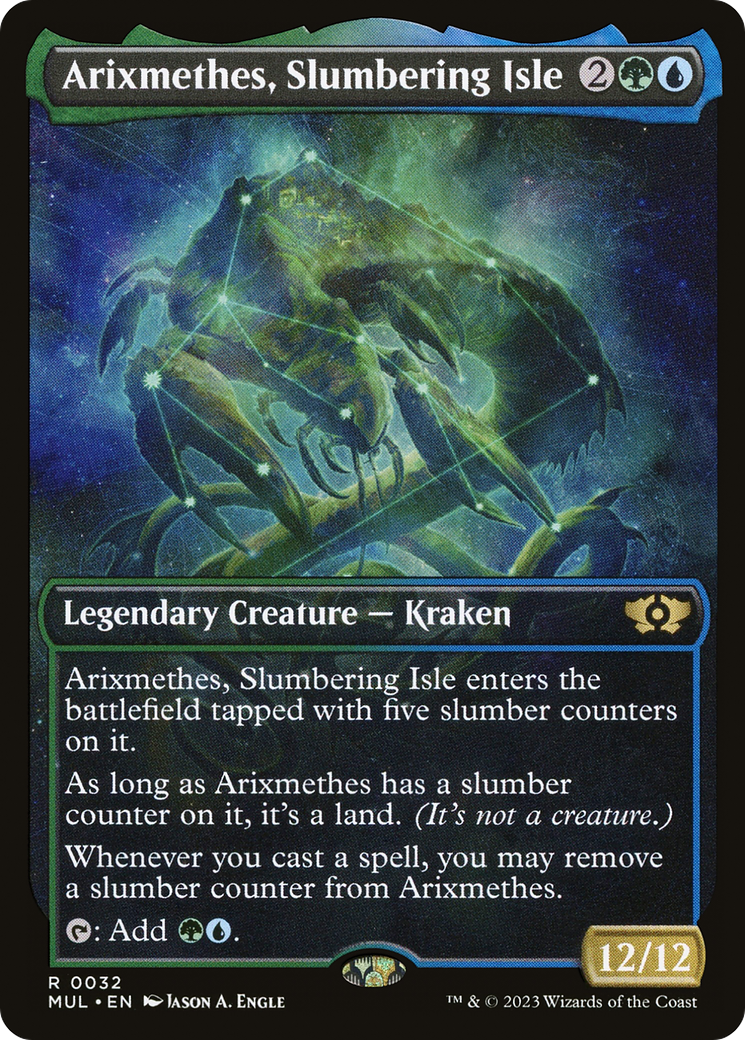 Arixmethes, Slumbering Isle (Showcase) (032) Foil - Multiverse Legends