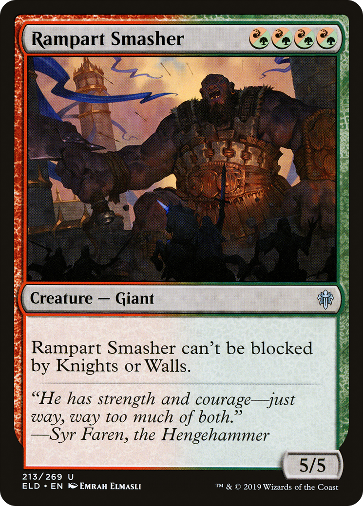 Rampart Smasher (213) Foil - Throne of Eldraine