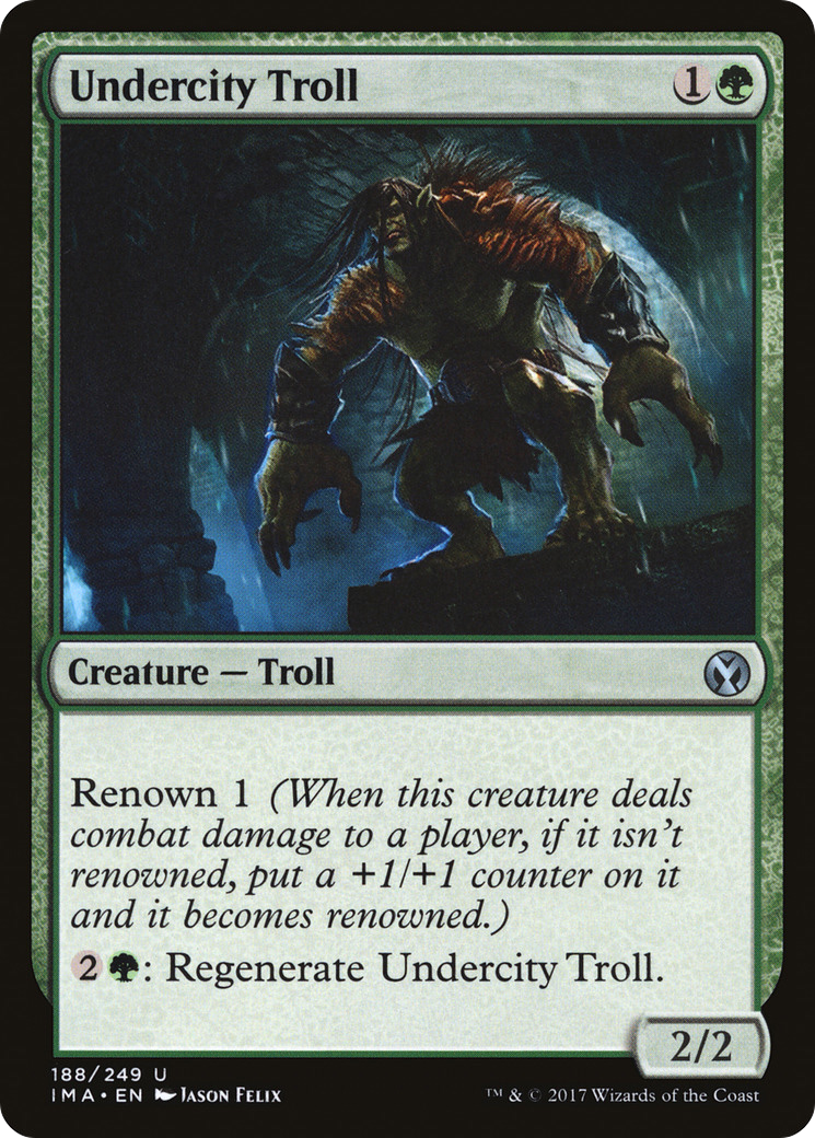 Undercity Troll (188) - Iconic Masters