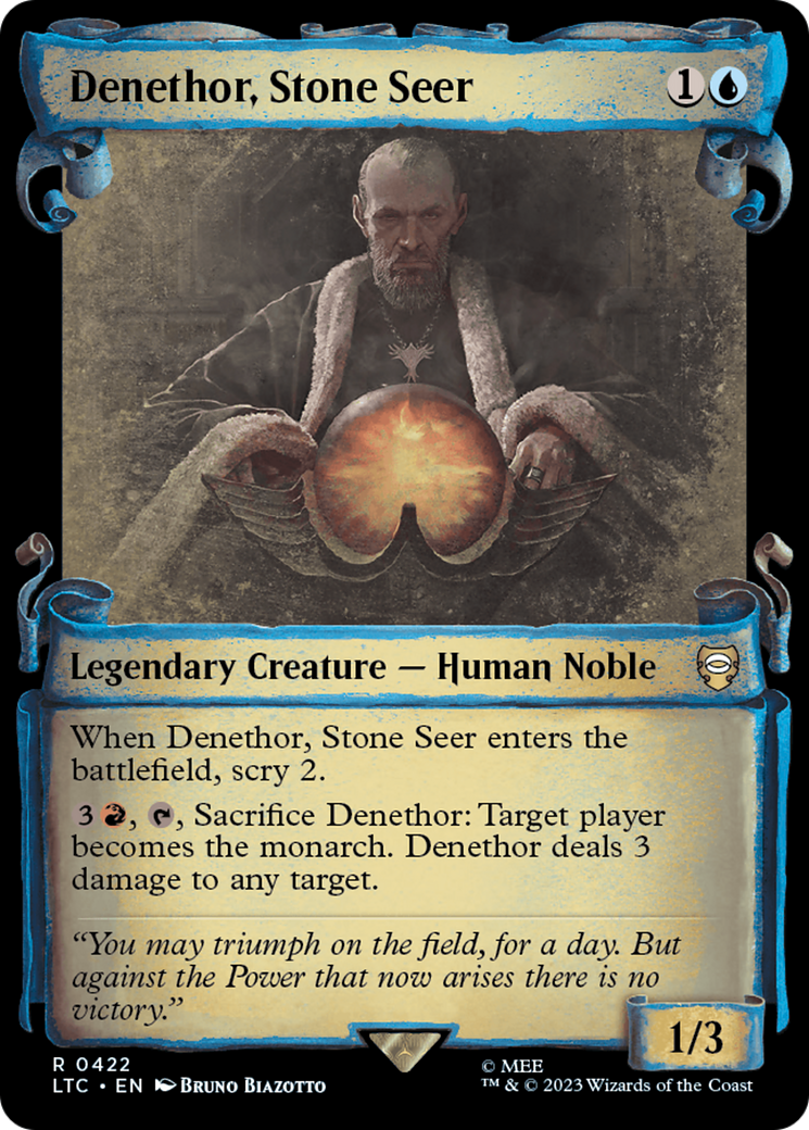 Denethor, Stone Seer (Showcase) (422) Foil - Tales of Middle-earth Commander