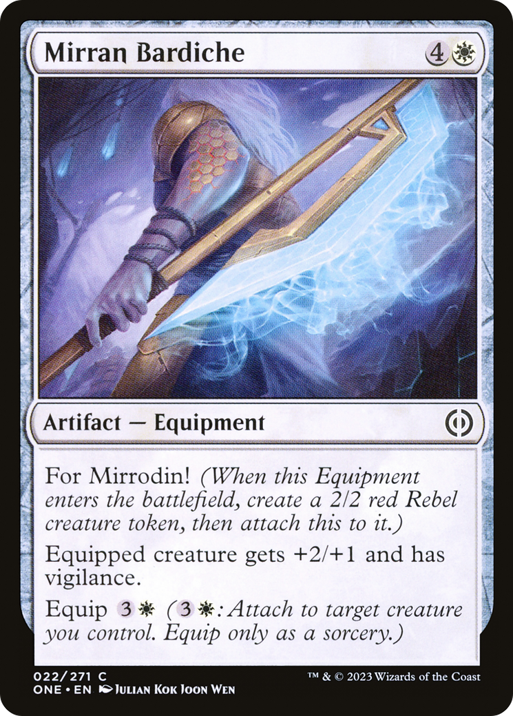 Mirran Bardiche (022) - Phyrexia: All Will Be One