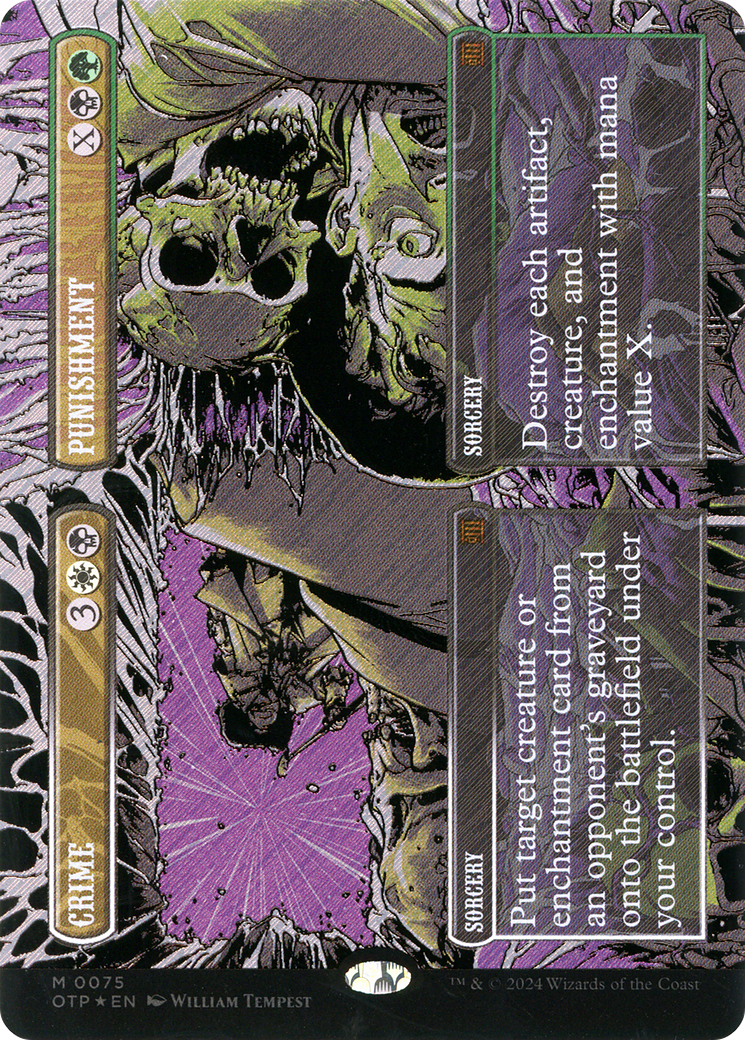 Crime // Punishment (Textured Foil) (075) Foil - Breaking News