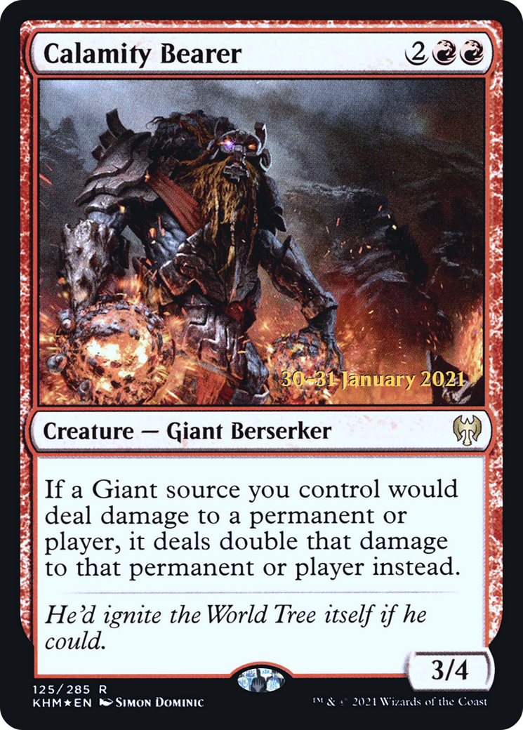 Calamity Bearer (125) Foil - Kaldheim Promos