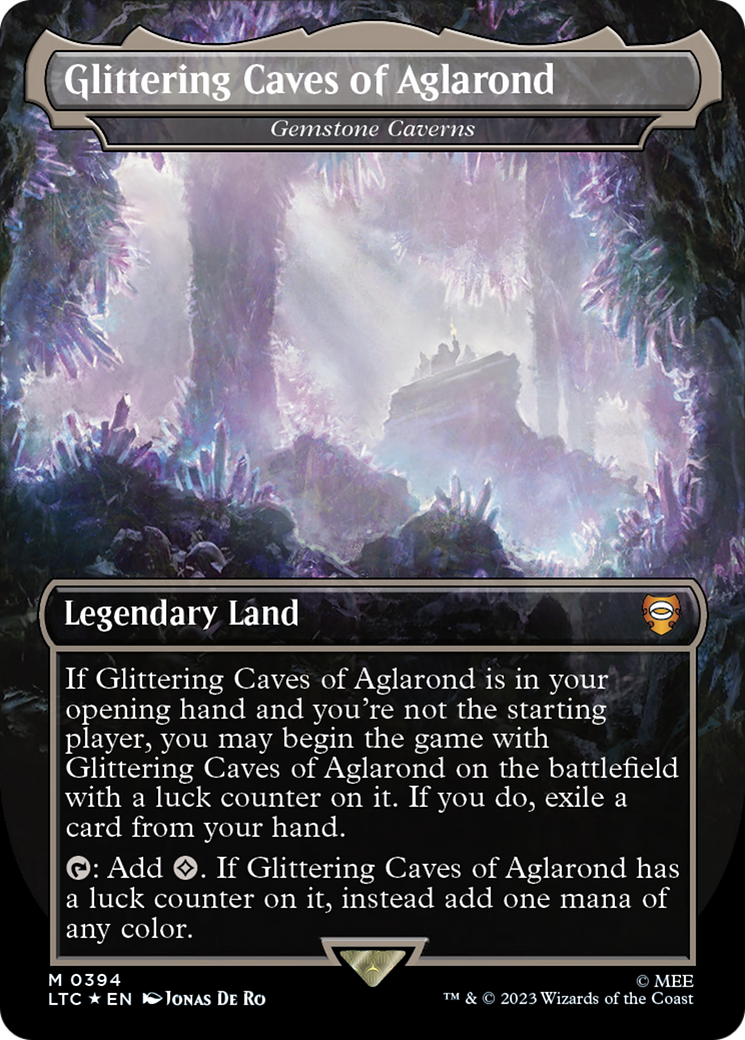 Gemstone Caverns (394) Foil - Tales of Middle-earth Commander