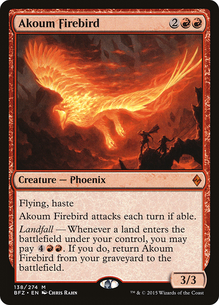 Akoum Firebird (138) Foil - Battle for Zendikar