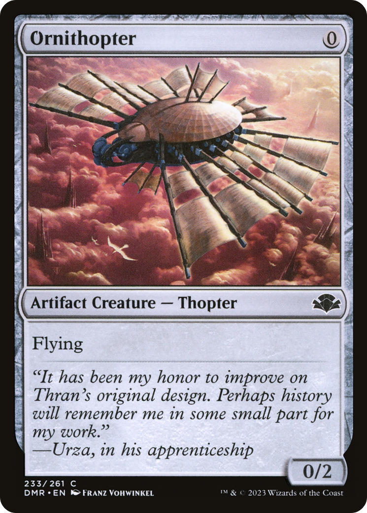 Ornithopter (233) Foil - Dominaria Remastered