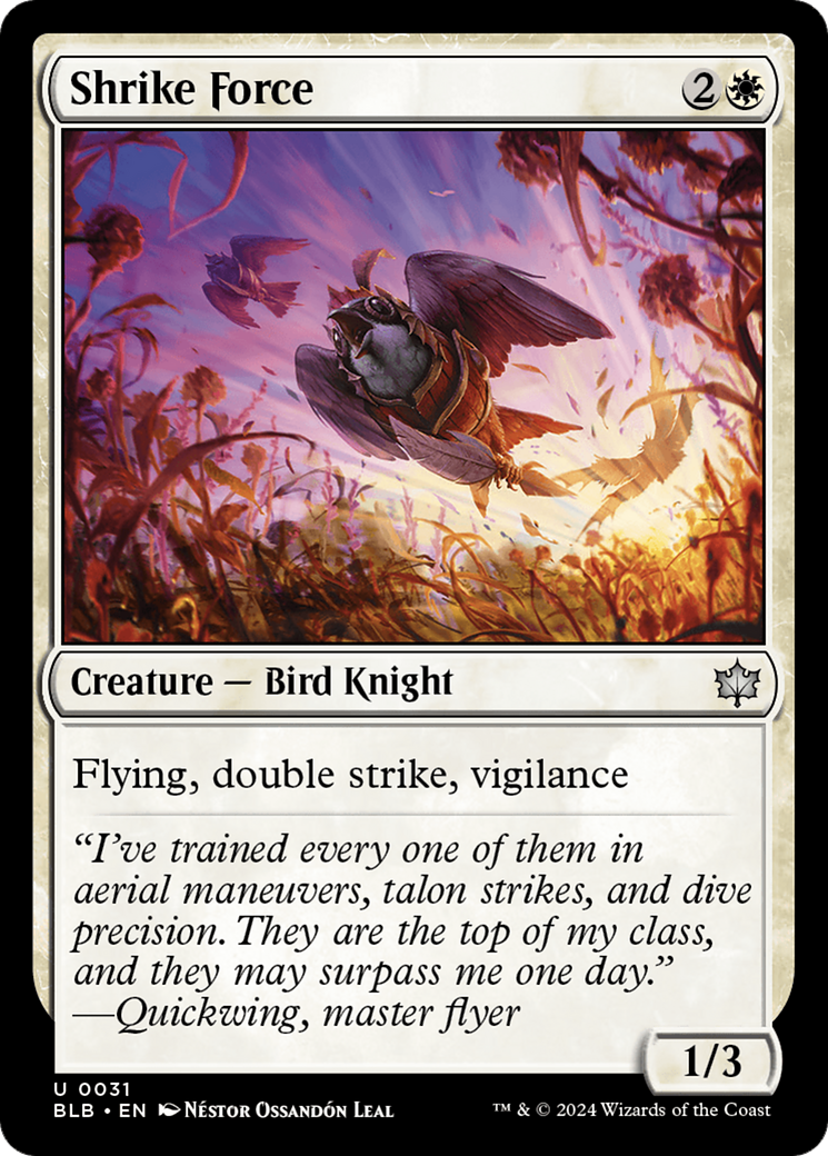 Shrike Force (031) Foil - Bloomburrow