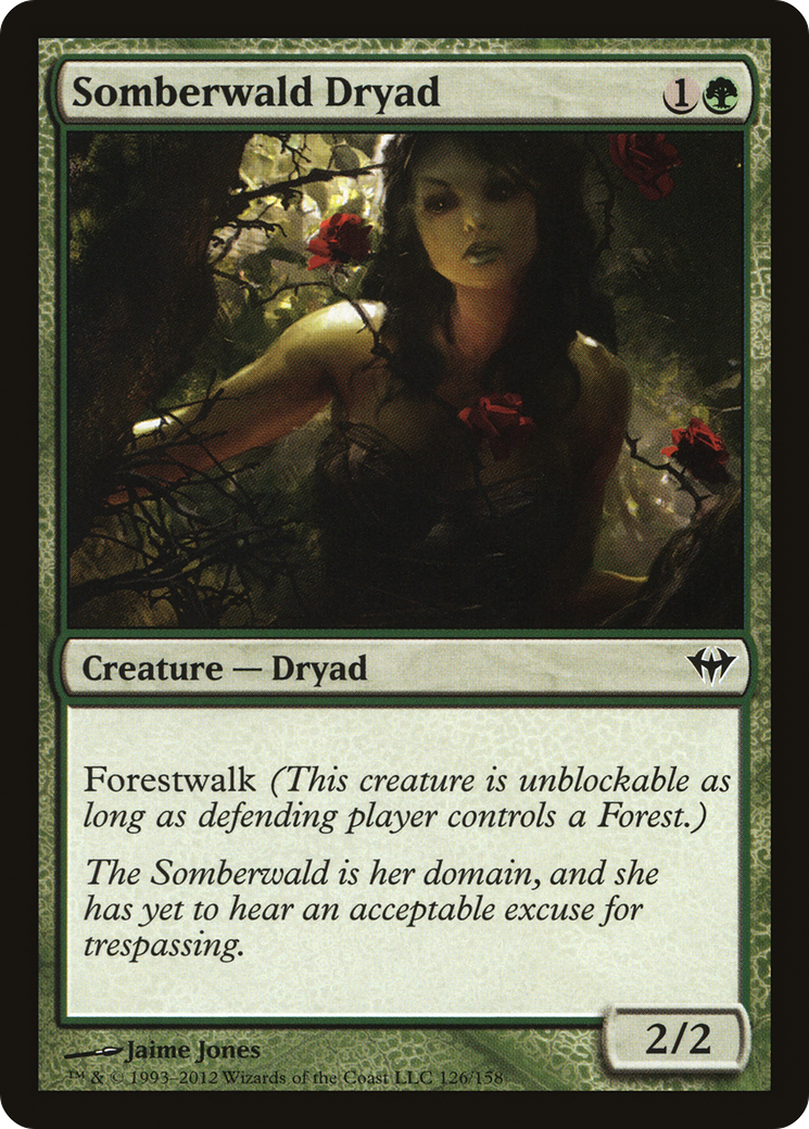 Somberwald Dryad (126) Foil - Dark Ascension