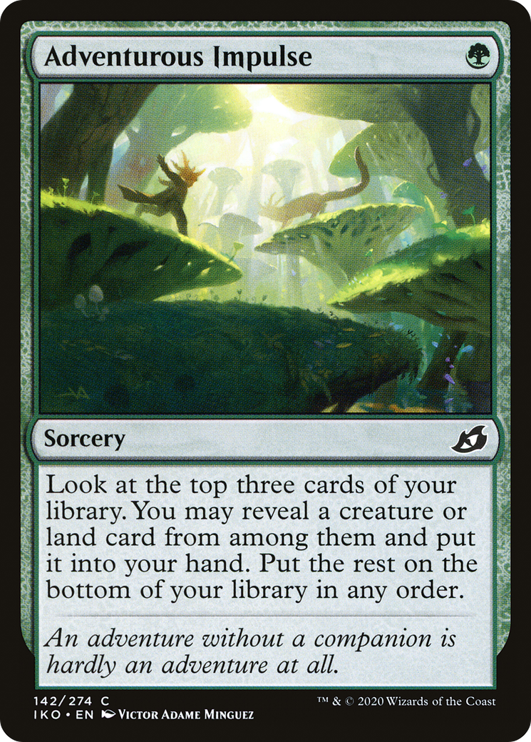Adventurous Impulse (142) Foil - Ikoria: Lair of Behemoths