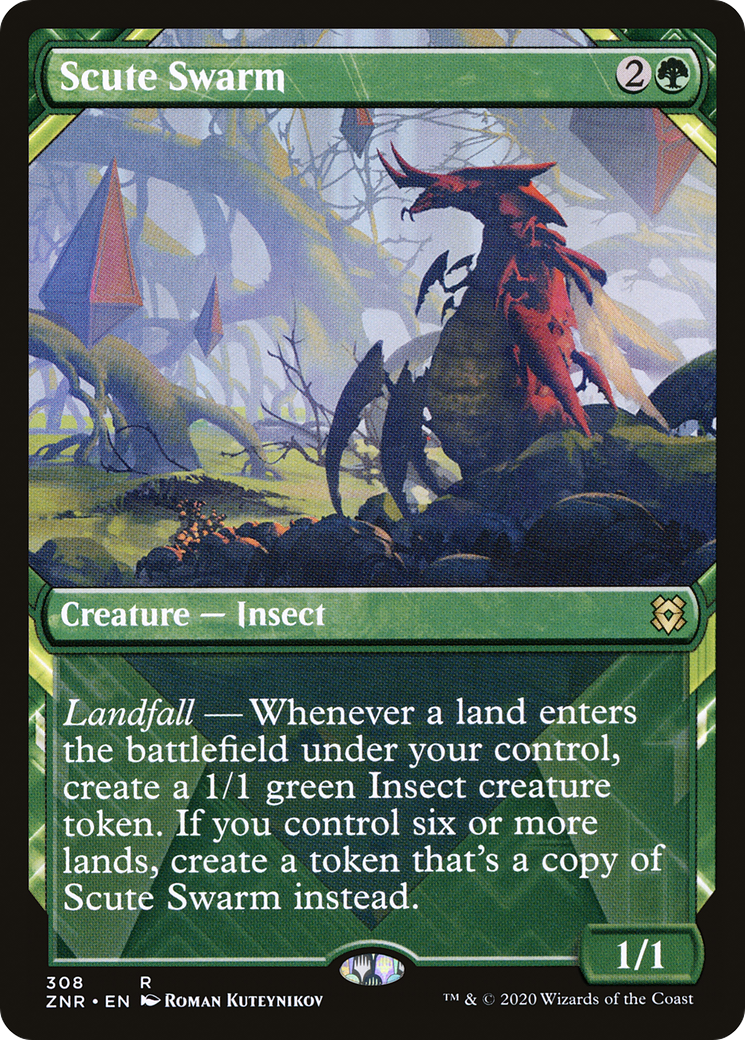 Scute Swarm (Showcase) (308) Foil - Zendikar Rising