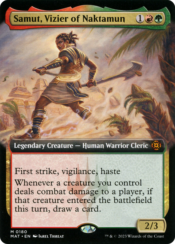 Samut, Vizier of Naktamun (Extended Art) (180) - March of the Machine: The Aftermath