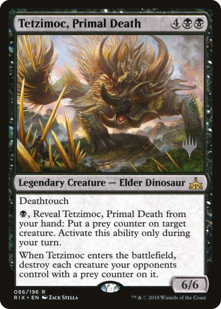 Tetzimoc, Primal Death (086) Foil - Rivals of Ixalan Promos