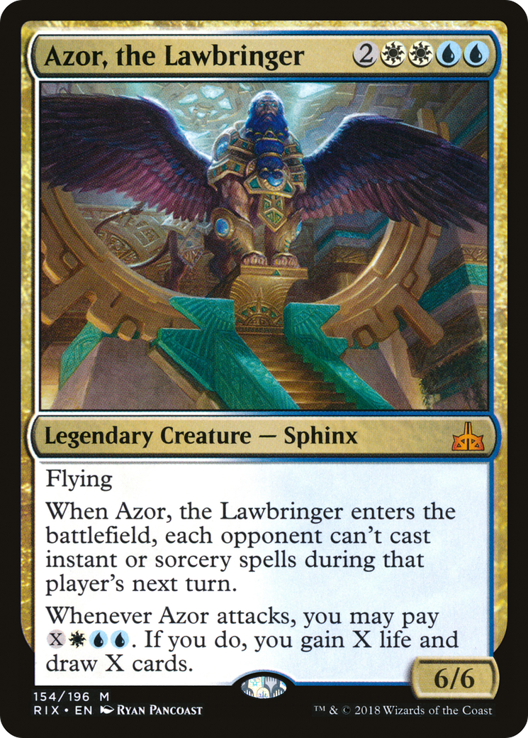 Azor, the Lawbringer (154) Foil - Rivals of Ixalan