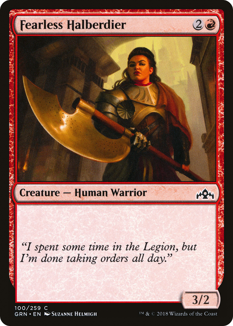 Fearless Halberdier (100) - Guilds of Ravnica