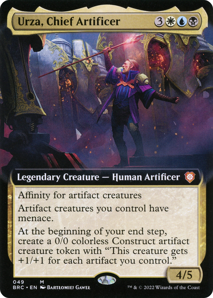 Urza, Chief Artificer (Extended Art) (049) Foil - The Brothers' War Commander