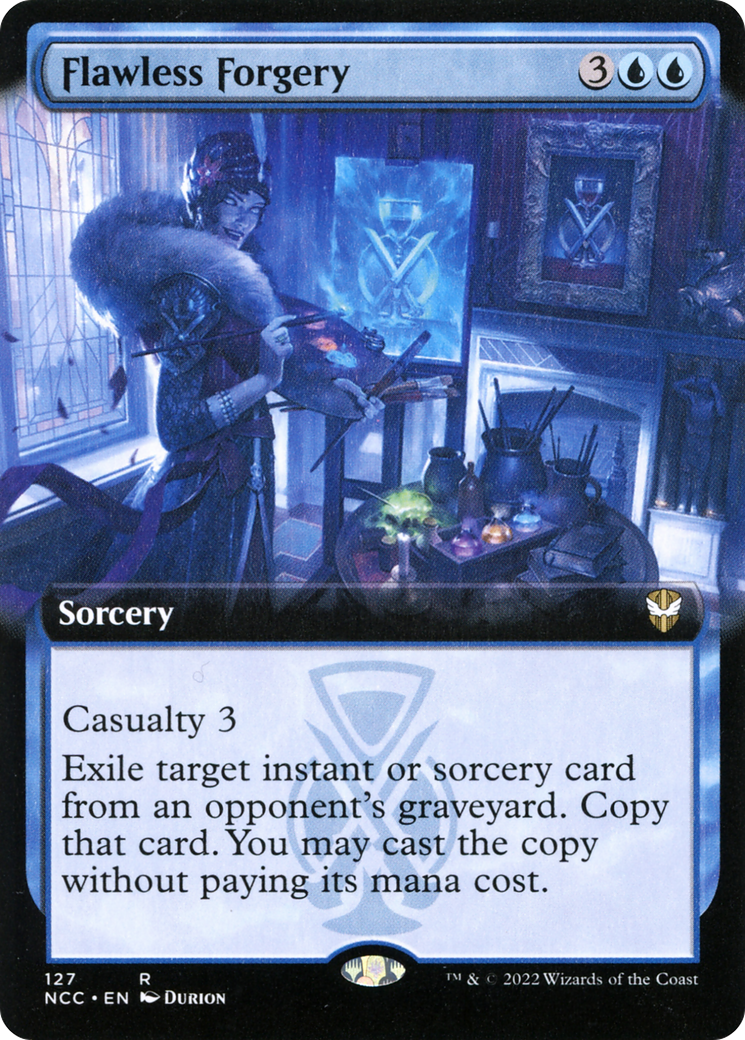 Flawless Forgery (Extended Art) (127) - New Capenna Commander