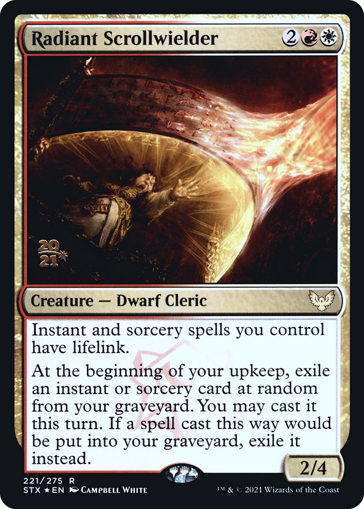 Radiant Scrollwielder (221) Foil - Strixhaven: School of Mages Promos