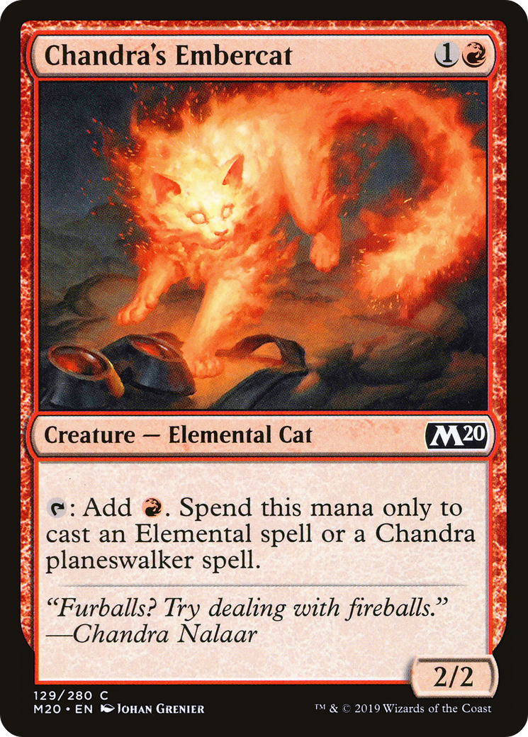 Chandra's Embercat (129) - Core Set 2020