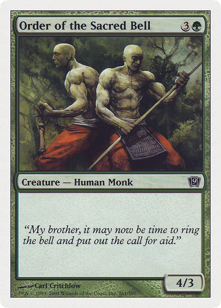 Order of the Sacred Bell (261) Foil - Ninth Edition