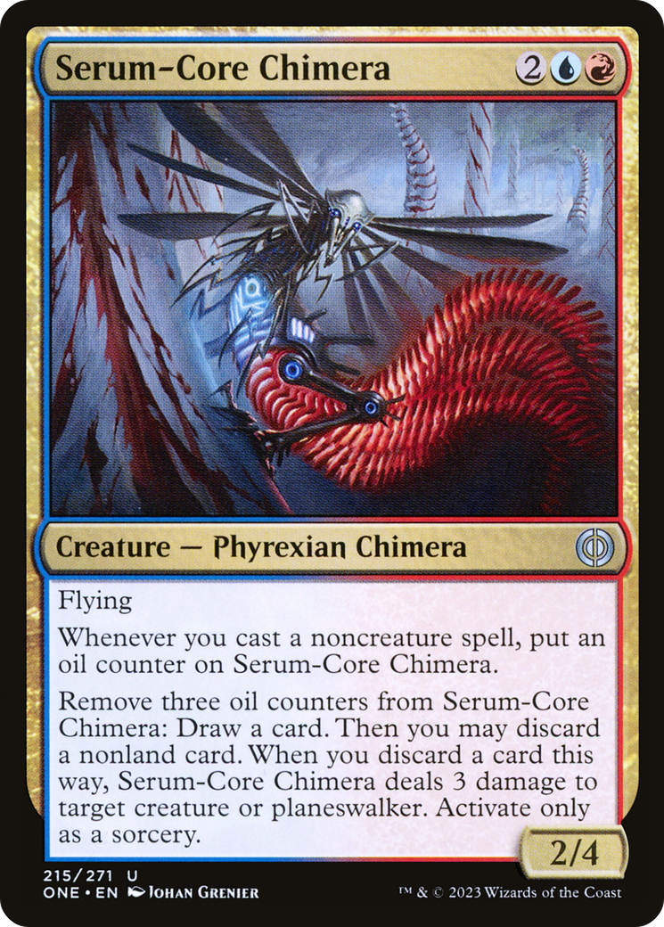 Serum-Core Chimera (215) Foil - Phyrexia: All Will Be One