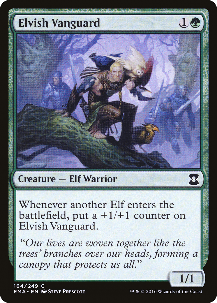 Elvish Vanguard (164) Foil - Eternal Masters