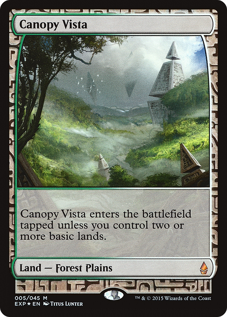 Canopy Vista (005) Foil - Zendikar Expeditions