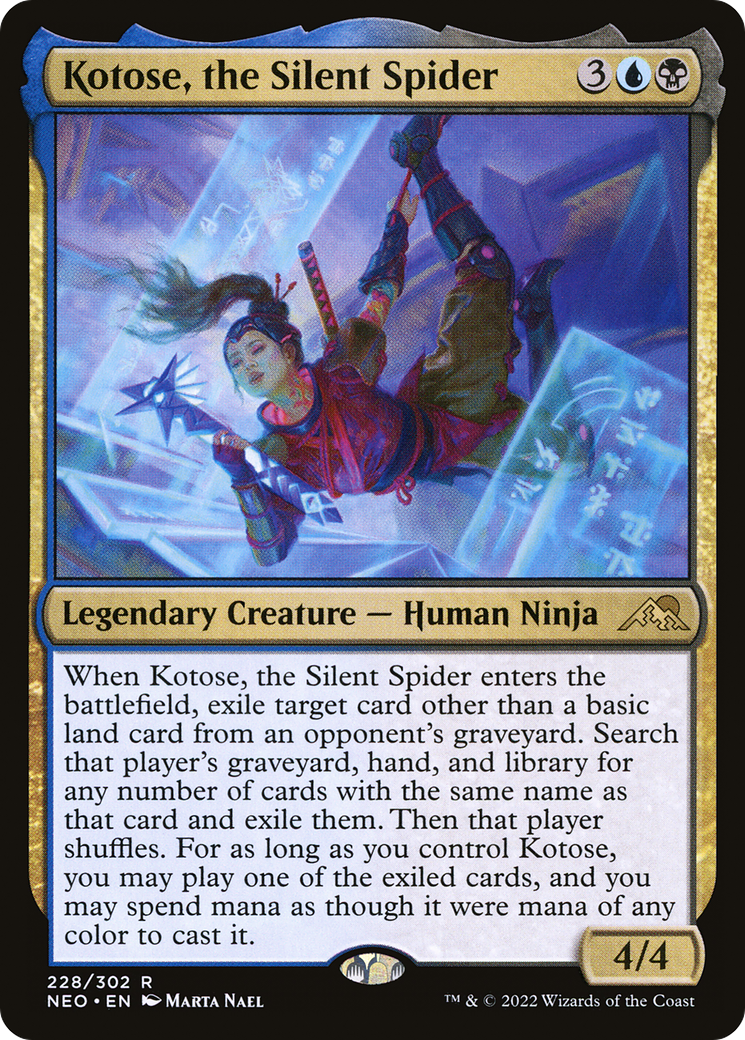 Kotose, the Silent Spider (228) - Kamigawa: Neon Dynasty