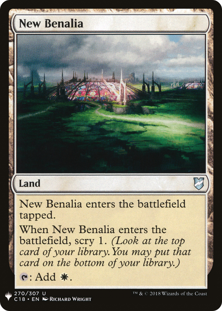 New Benalia (C18-270) - The List