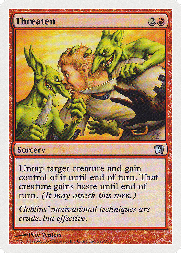 Threaten (223) - Ninth Edition