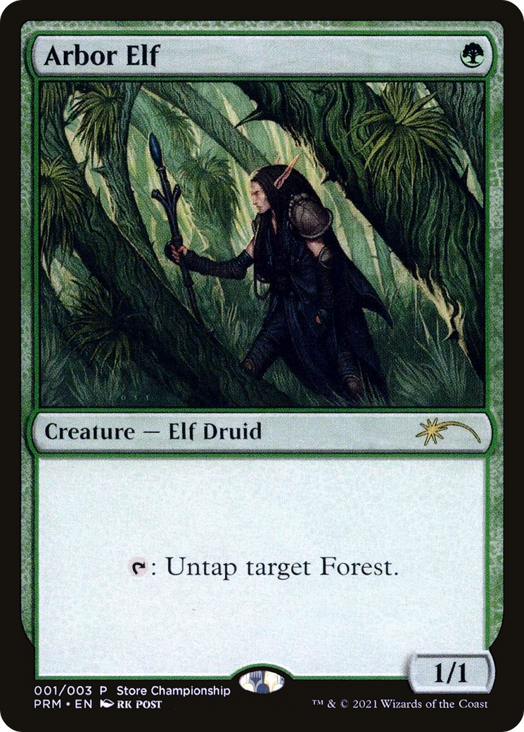 Arbor Elf (001) Foil - Wizards Play Network 2021