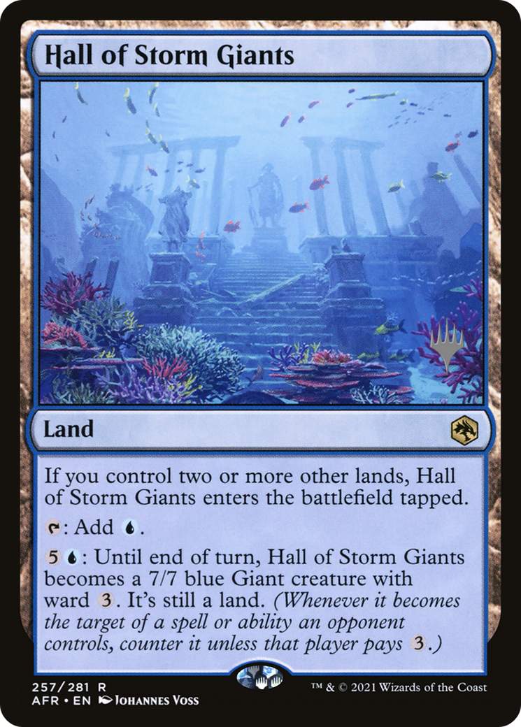 Hall of Storm Giants (257) Foil - Adventures in the Forgotten Realms Promos