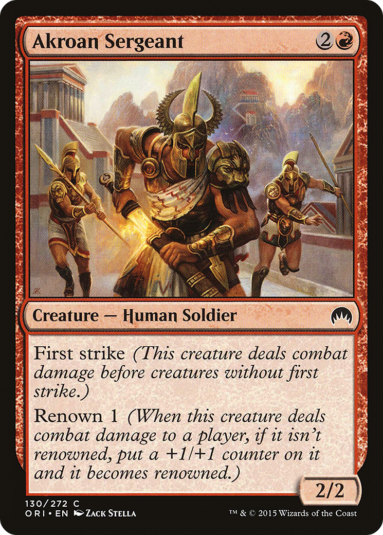 Akroan Sergeant (130) Foil - Magic Origins