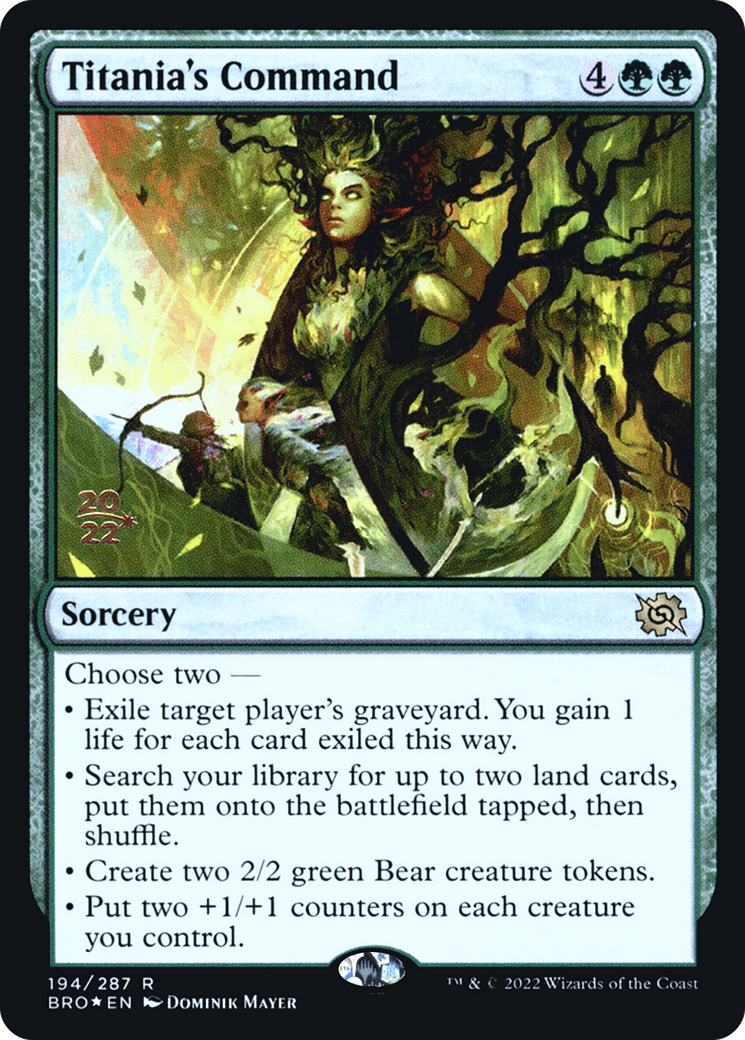 Titania's Command (194) Foil - The Brothers' War Promos