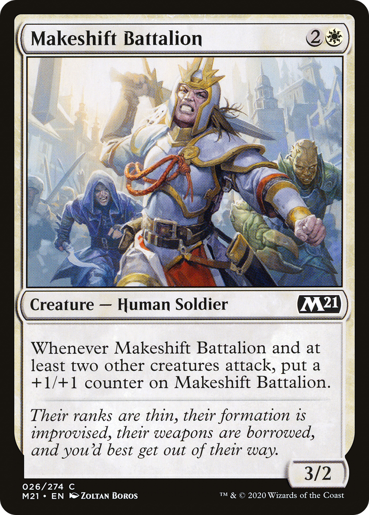 Makeshift Battalion (026) Foil - Core Set 2021