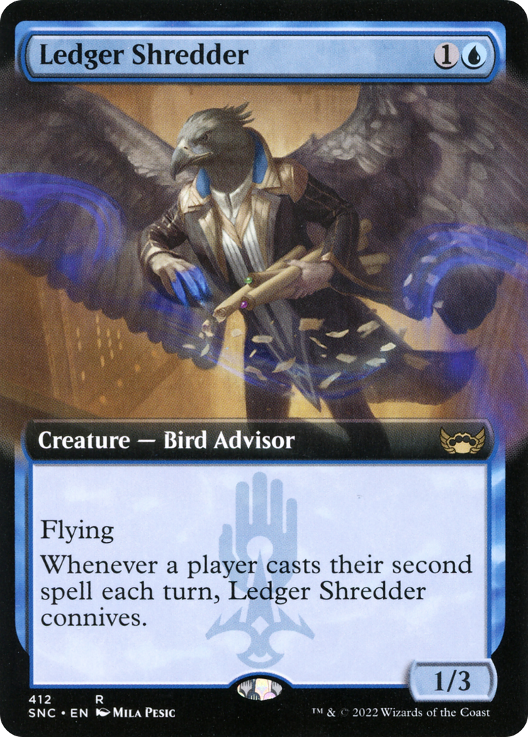 Ledger Shredder (Extended Art) (412) Foil - Streets of New Capenna