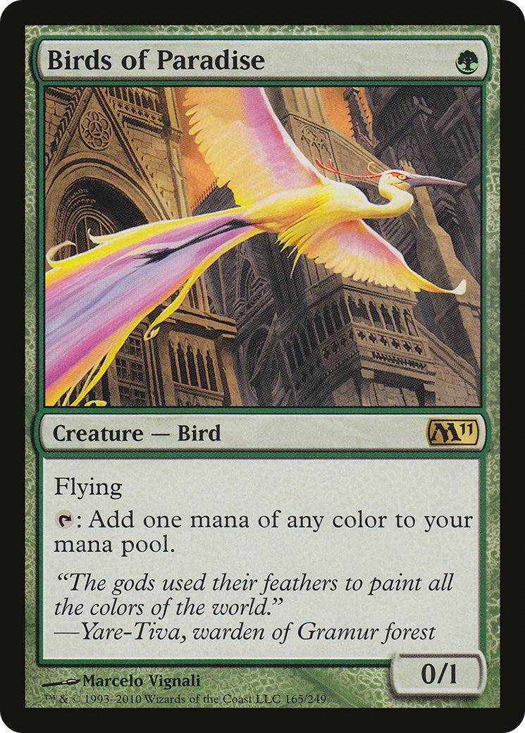 Birds of Paradise (165) Foil - Magic 2011
