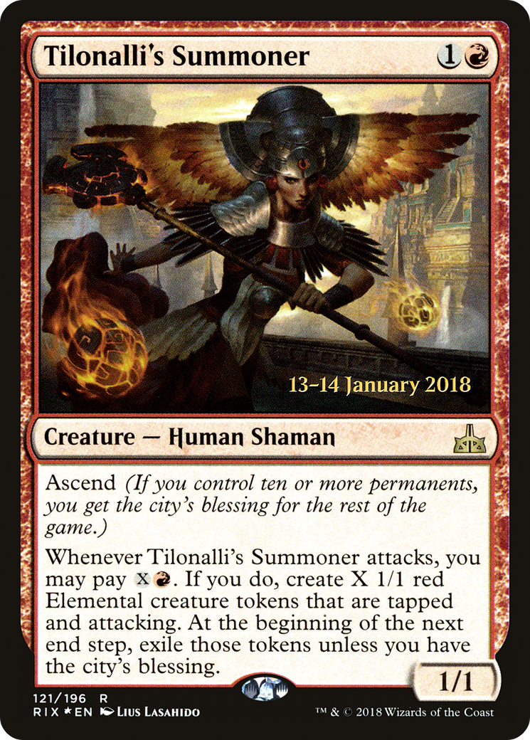 Tilonalli's Summoner (121s) Foil - Rivals of Ixalan Promos