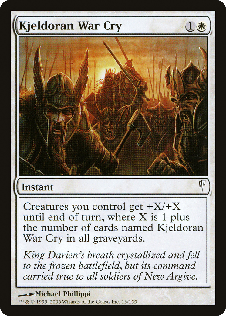 Kjeldoran War Cry (013) Foil - Coldsnap