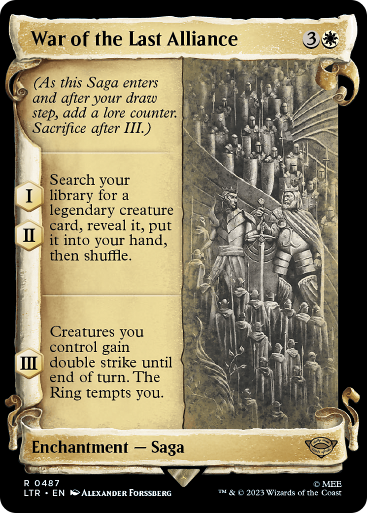 War of the Last Alliance (Showcase Scrolls) (Showcase) (487) - The Lord of the Rings: Tales of Middle-earth