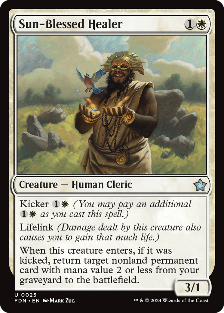 Sun-Blessed Healer (025) Foil - Foundations