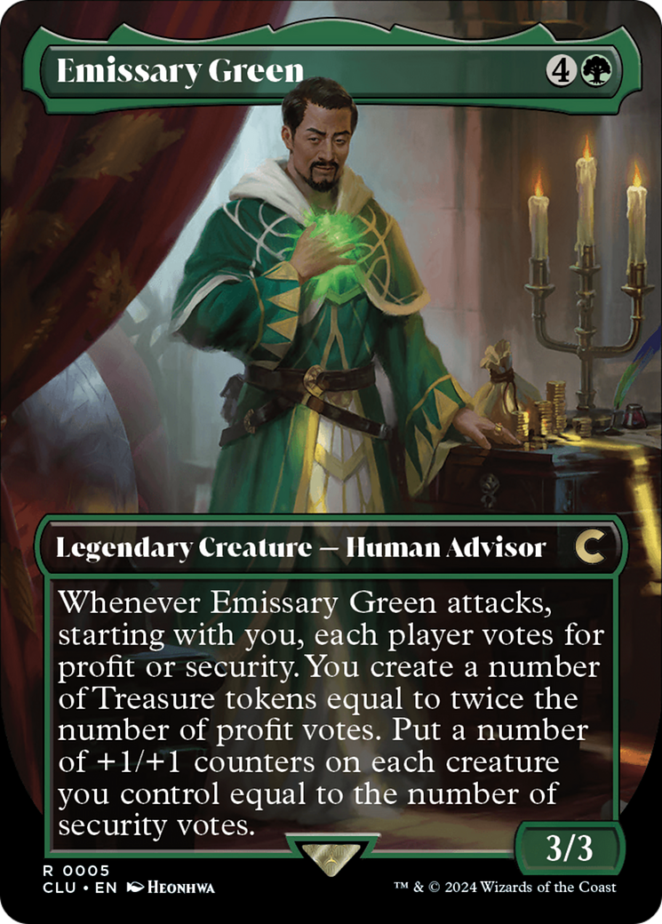 Emissary Green (Borderless) (005) - Ravnica: Clue Edition