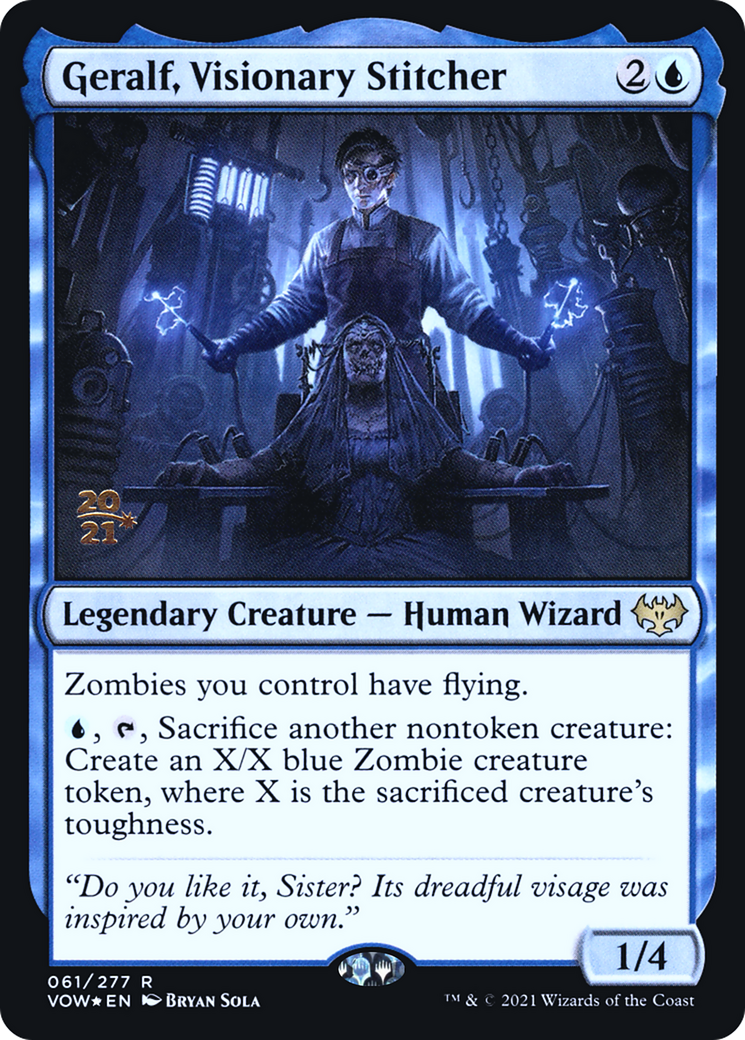 Geralf, Visionary Stitcher (061) Foil - Innistrad: Crimson Vow Promos