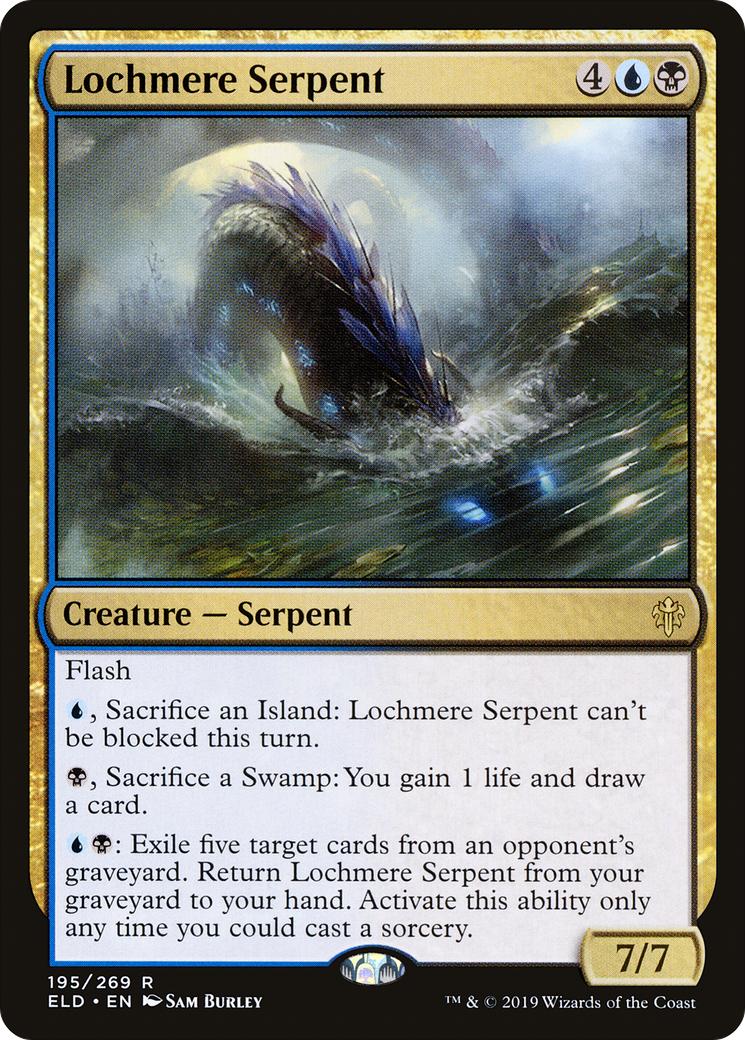 Lochmere Serpent (195) Foil - Throne of Eldraine