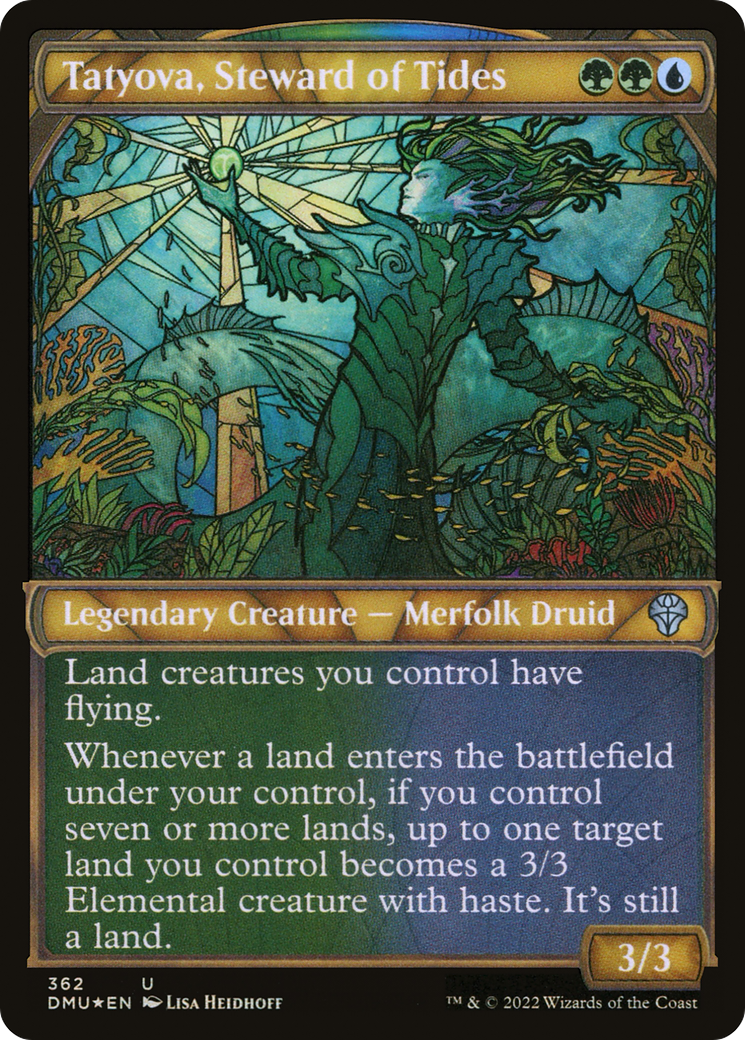 Tatyova, Steward of Tides (Textured Foil) (Showcase) (362) Foil - Dominaria United