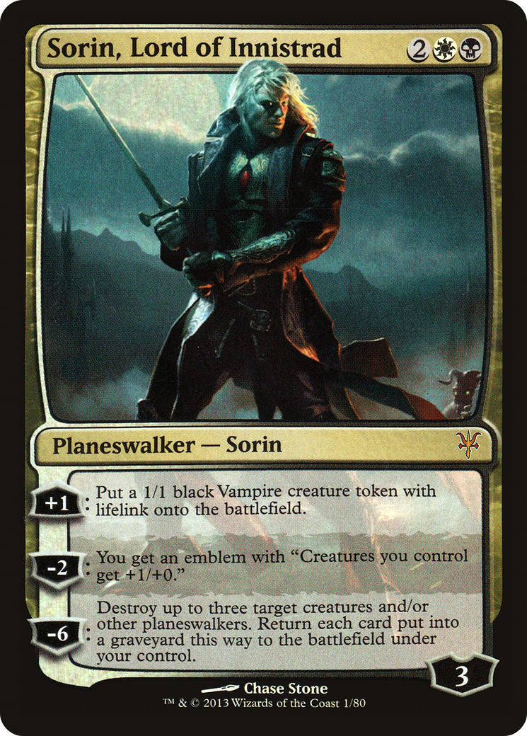 Sorin, Lord of Innistrad (001) Foil - Duel Decks: Sorin vs. Tibalt